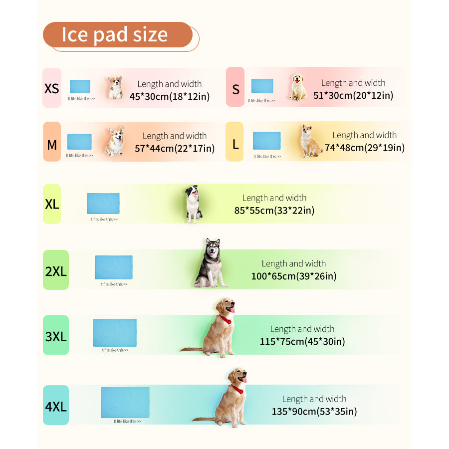 Dog Pillow Pet Summer Cooling Mat and Sleeping Pad Waterproof Pet Cooling Mat for Cat Dog Keep Cooling Supplies Self Cooling Mat