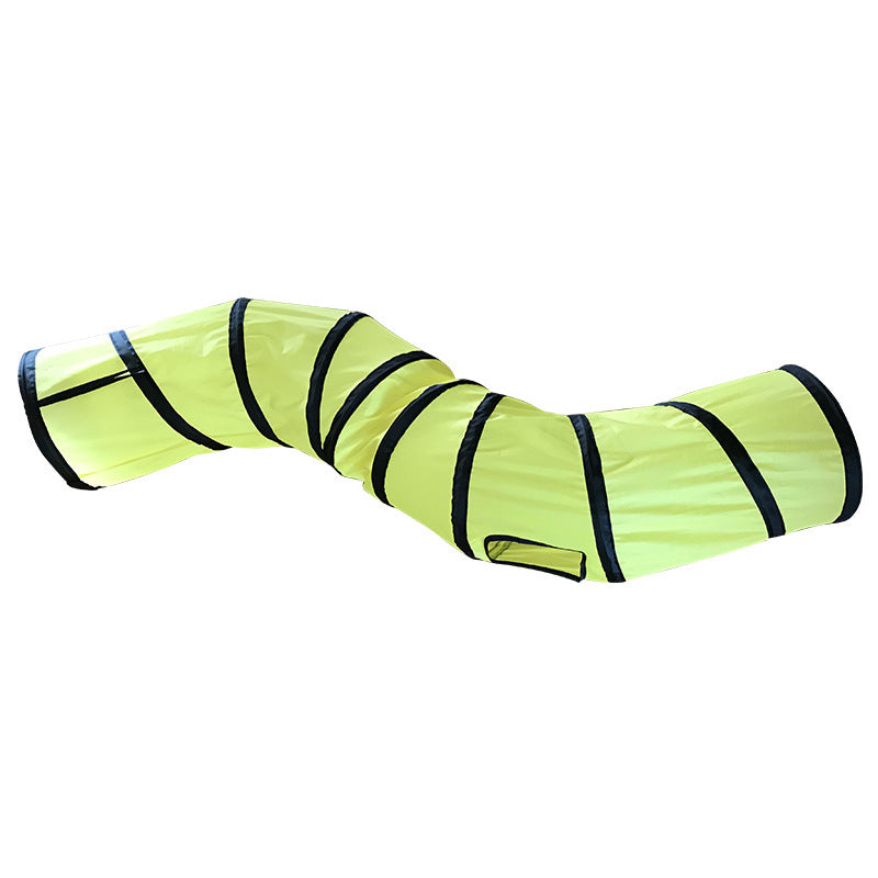 Cat Toy S-Shaped Cat Tunnel Foldable Cat Tunnel