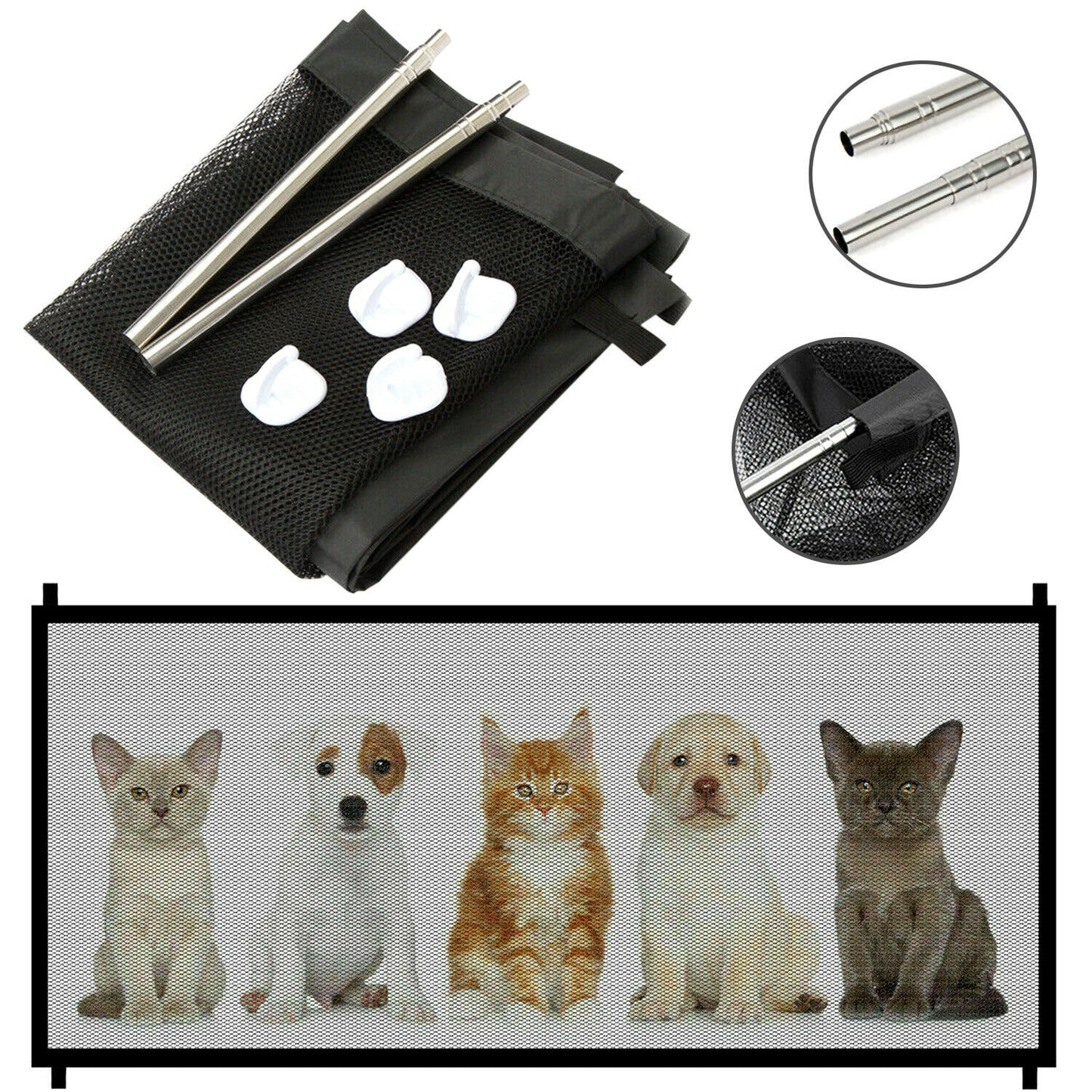 Portable Magic Pet Safety Gate & Mesh Fence - BelovedPets