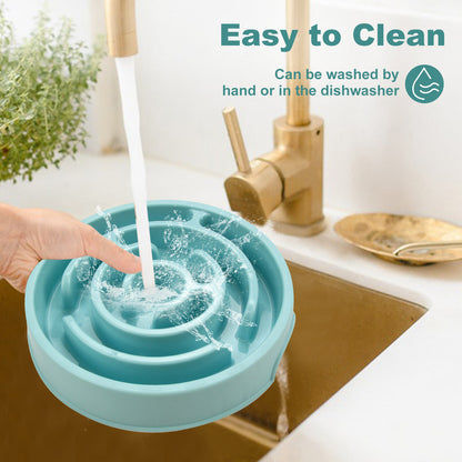 Slow Feeder Dog Bowls Silicone Dog Puzzle Feeder Bowl for Healthy Eating Puppy Slow Feeder Bowl Anti-Choking Dog Slow Feeder Bowls