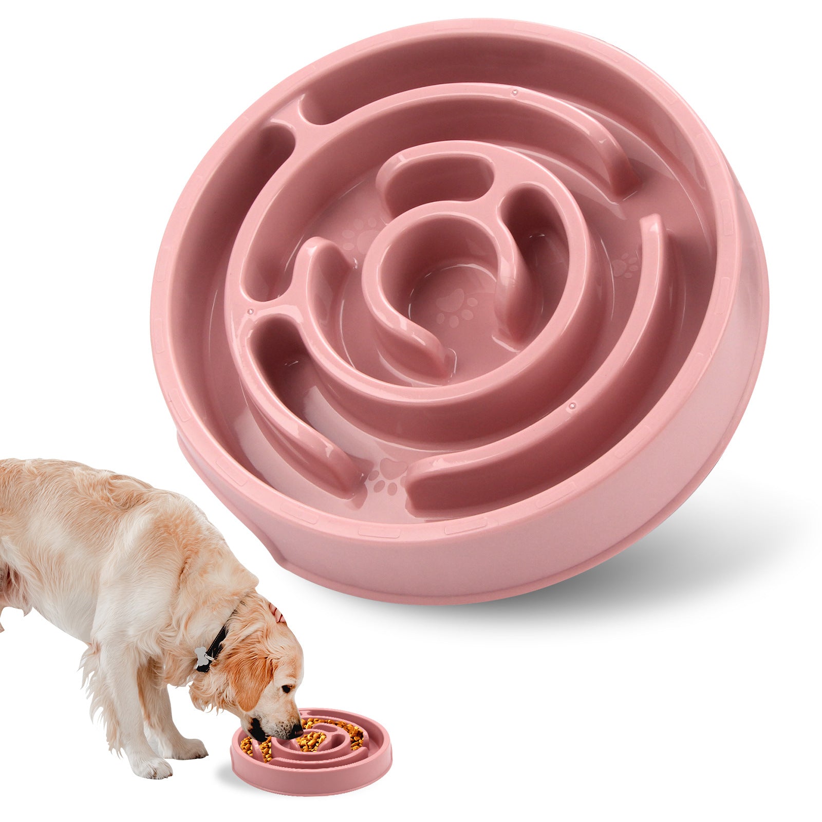 Slow Feeder Dog Bowls Silicone Dog Puzzle Feeder Bowl for Healthy Eating Puppy Slow Feeder Bowl Anti-Choking Dog Slow Feeder Bowls