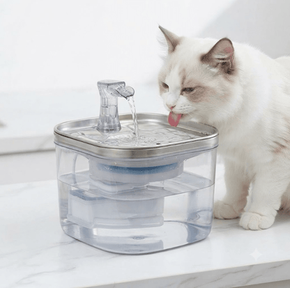 Stainless Steel Automatic Pet Water Fountain - BelovedPets