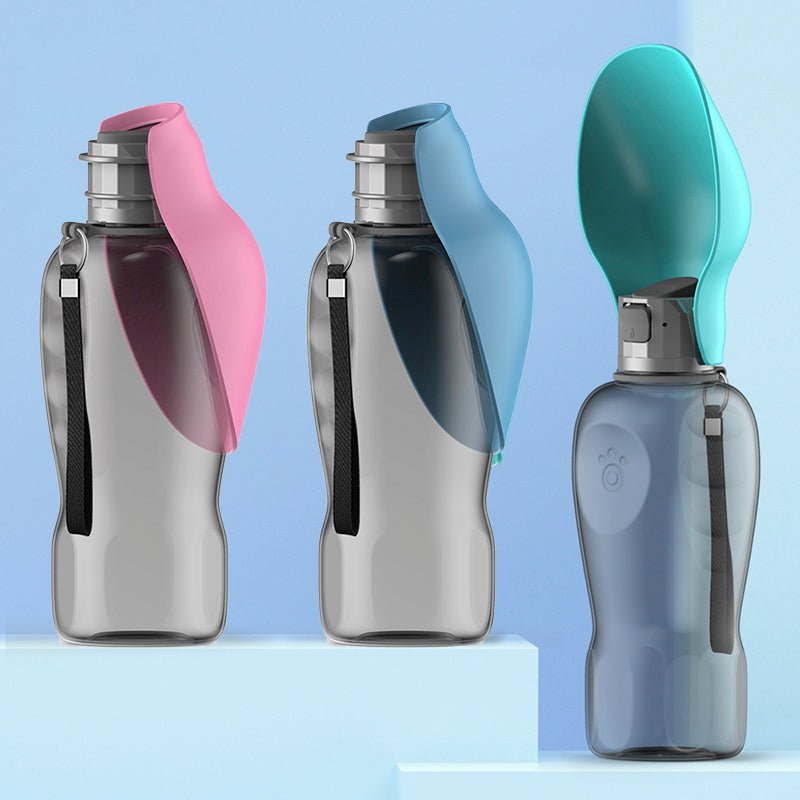 800ml Portable Dog Water Bottle & Foldable Bowl - BelovedPets