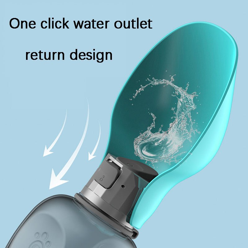 800ml Portable Dog Water Bottle & Foldable Bowl - BelovedPets