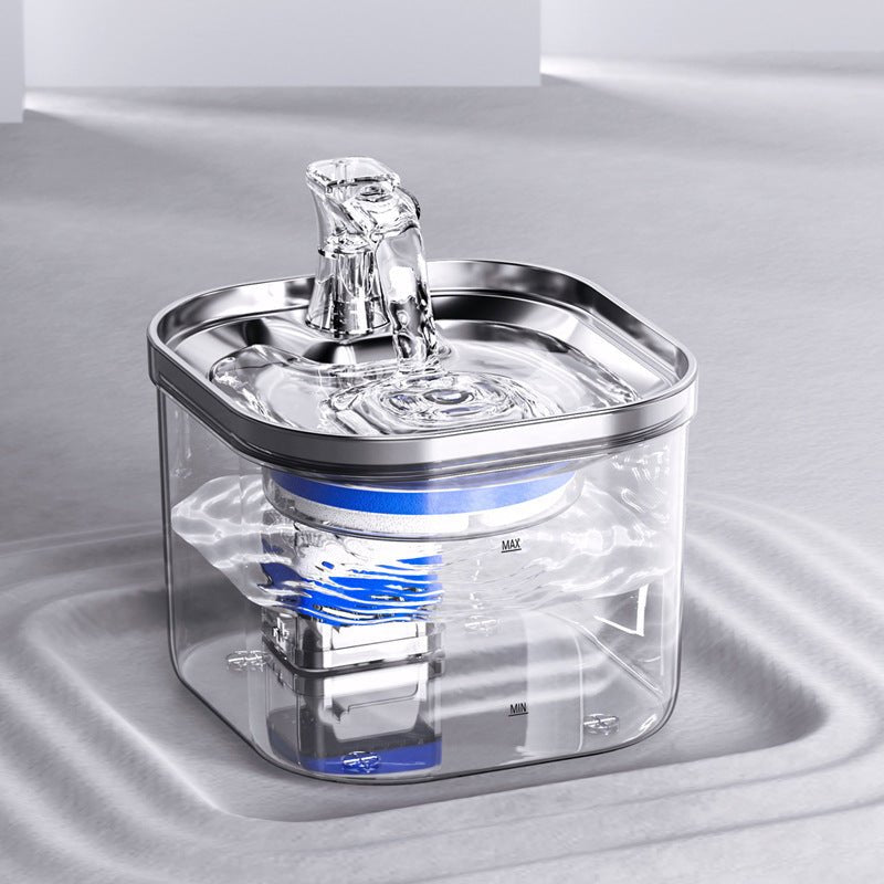 Stainless Steel Automatic Pet Water Fountain - BelovedPets