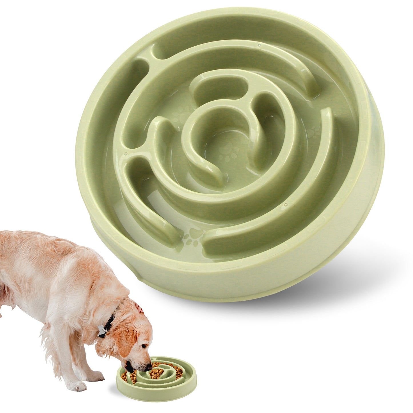 Slow Feeder Dog Bowls Silicone Dog Puzzle Feeder Bowl for Healthy Eating Puppy Slow Feeder Bowl Anti-Choking Dog Slow Feeder Bowls