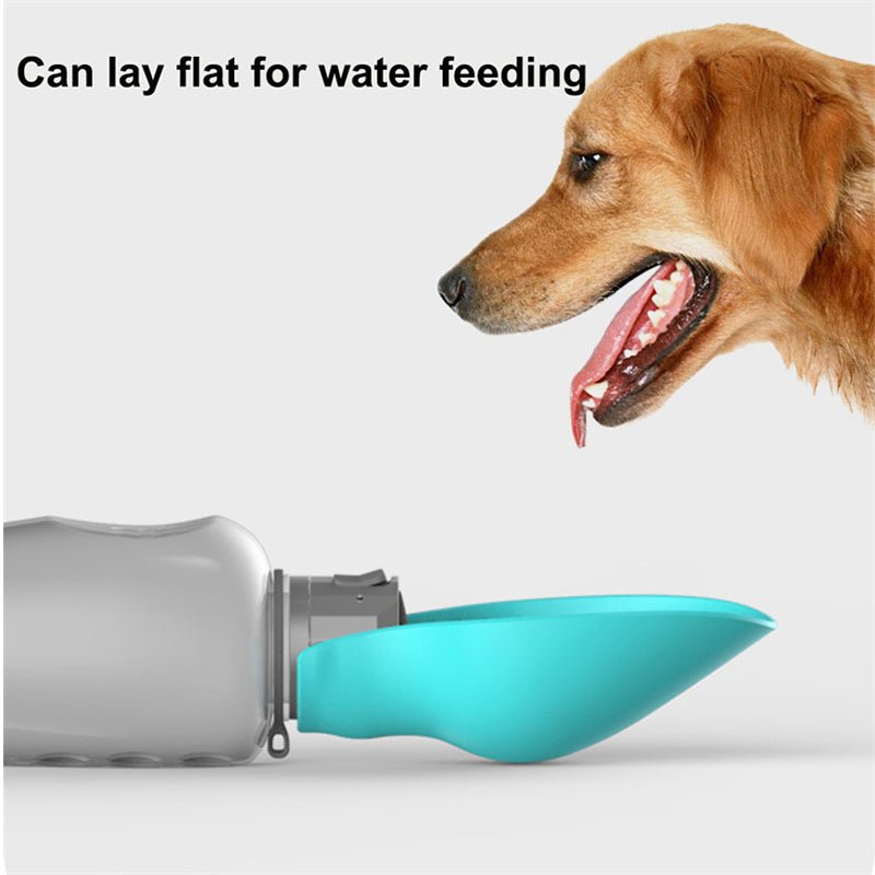 800ml Portable Dog Water Bottle & Foldable Bowl - BelovedPets