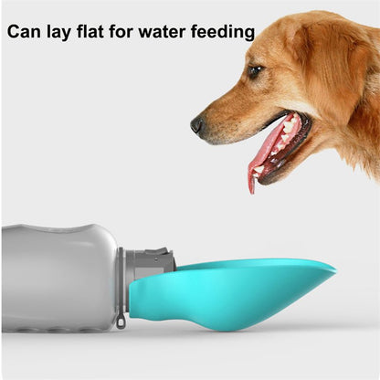 800ml Portable Dog Water Bottle & Foldable Bowl - BelovedPets